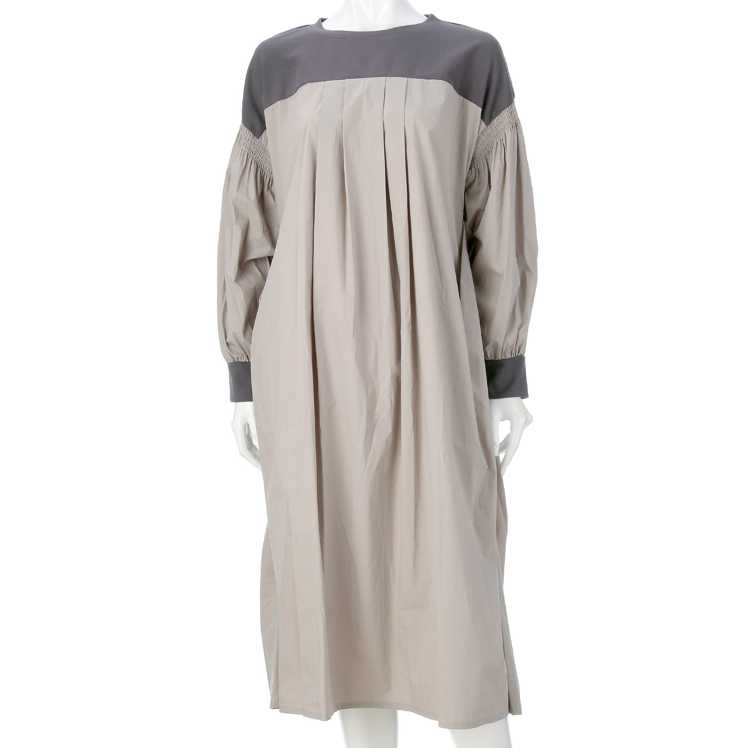 配色ワンピース - 画像3