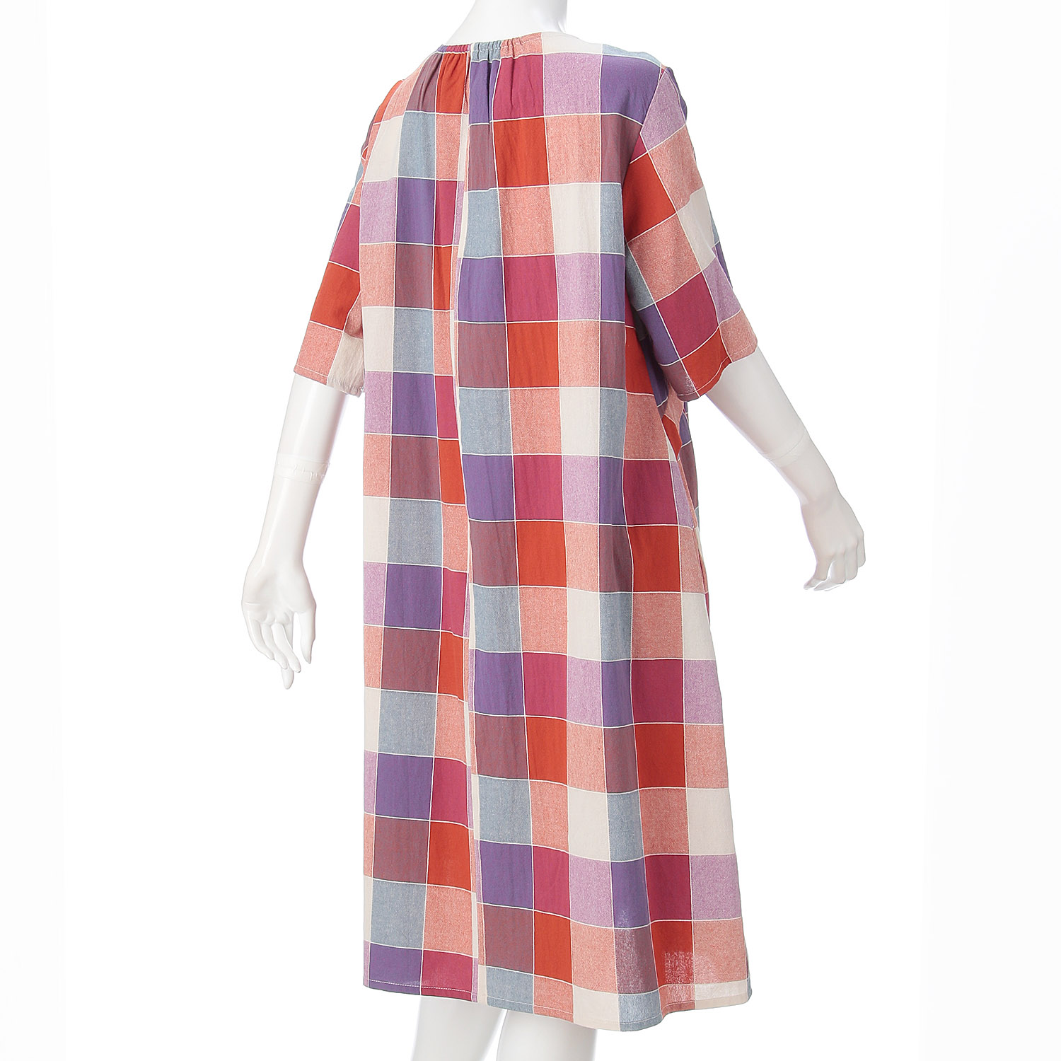 格子柄ワンピース - 画像5