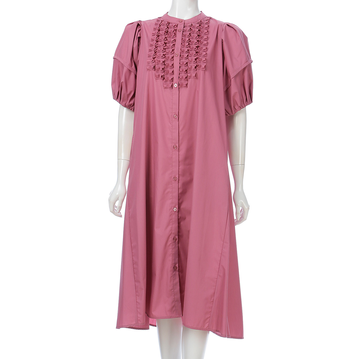 フリルアクセントワンピース - 画像1