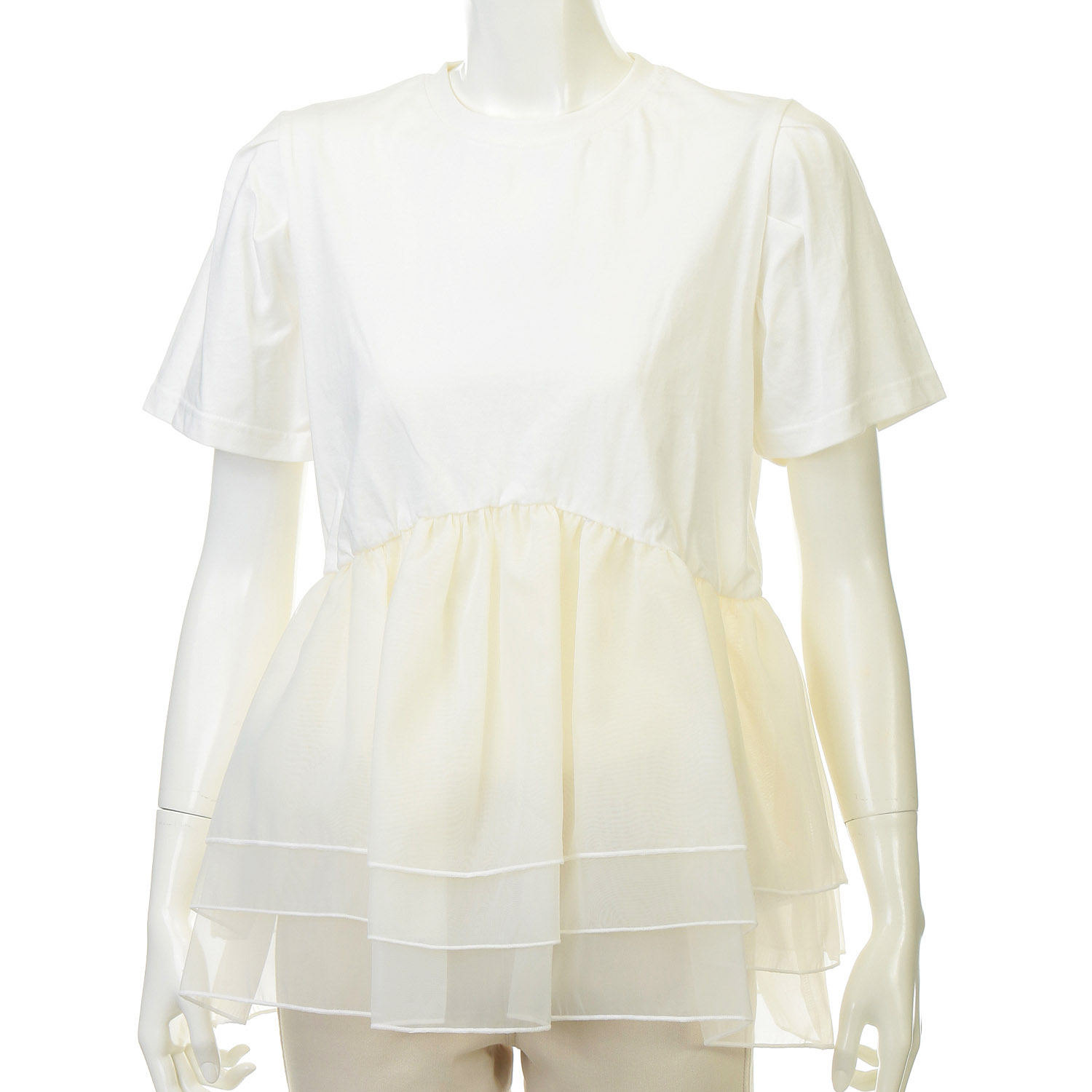 シアーティアードフリルプルオーバー