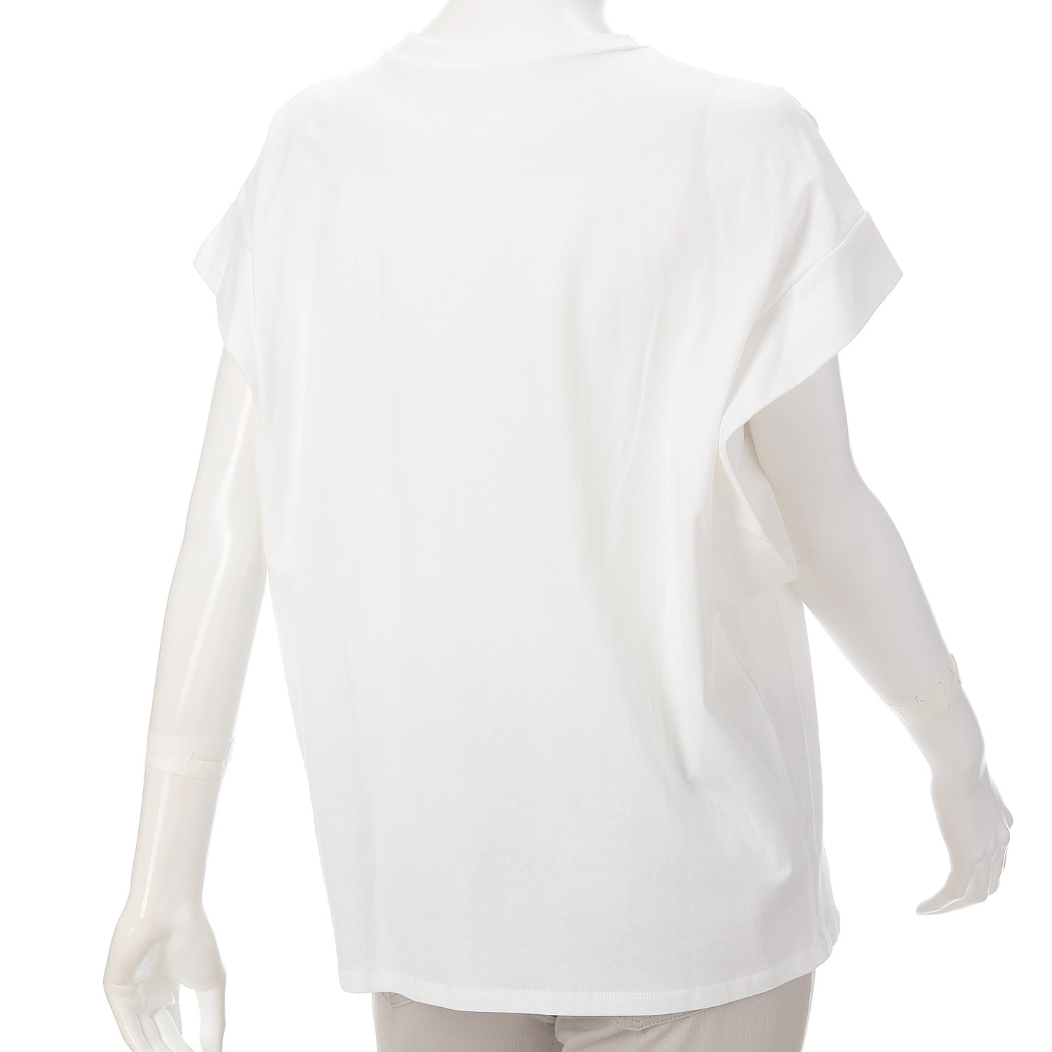 オーガンジー使いロゴTシャツ - 画像6