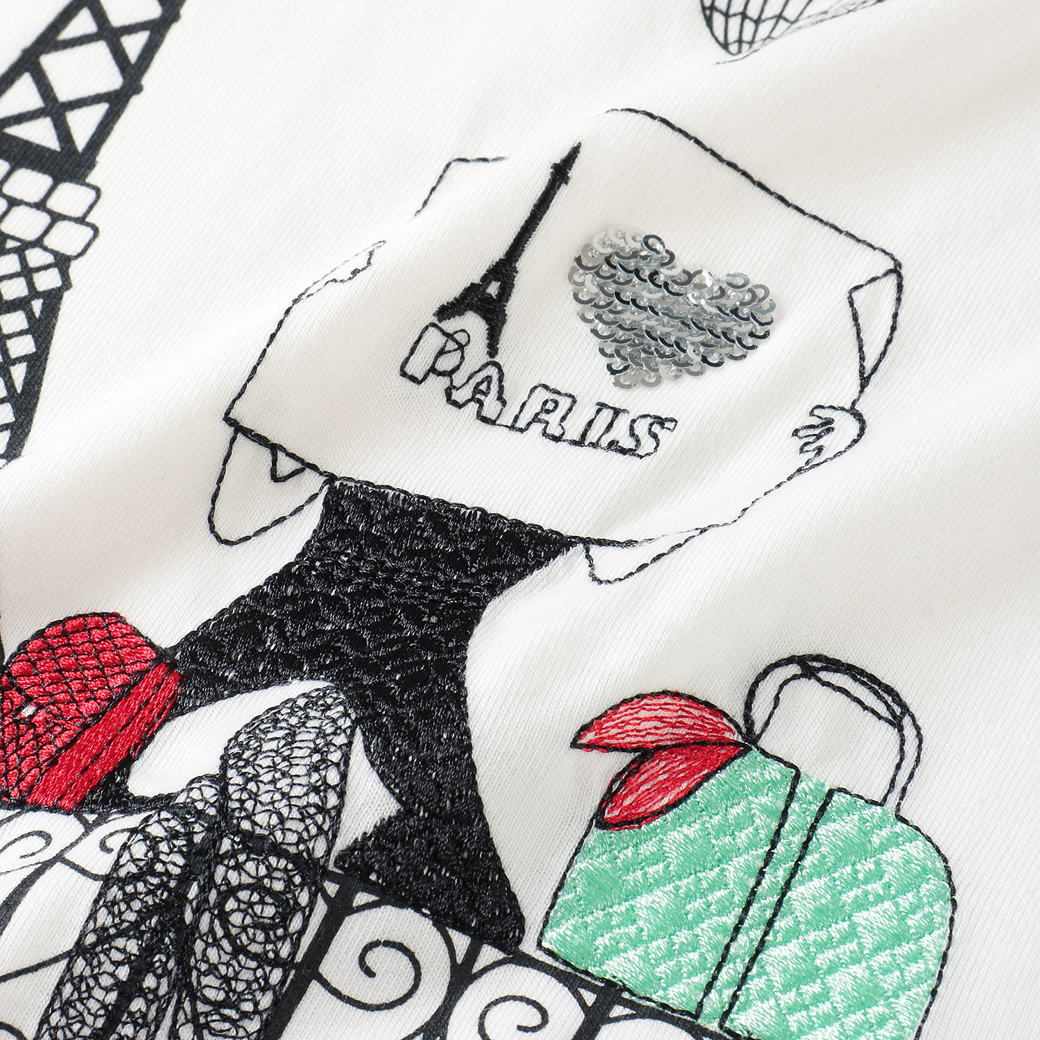 女性柄デザインTシャツ - 画像3