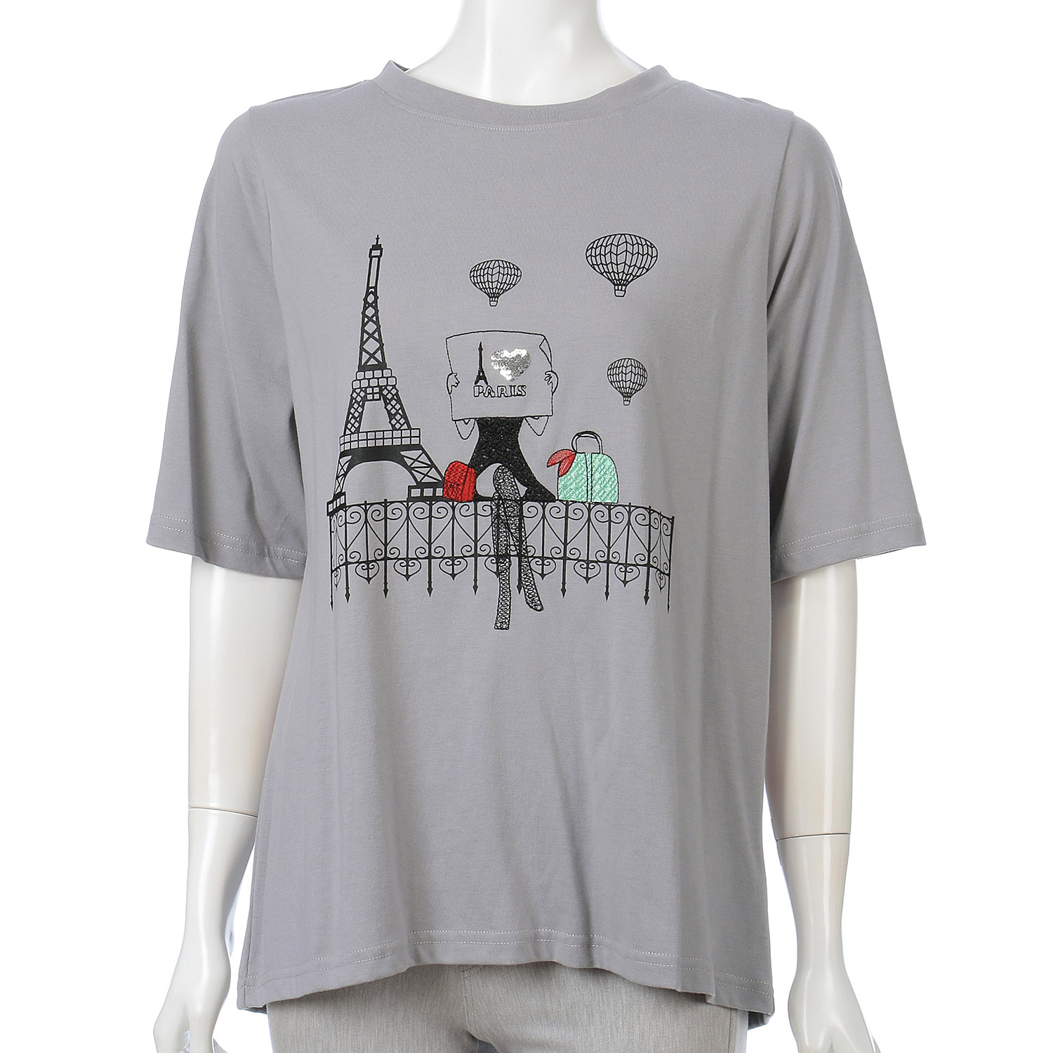 女性柄デザインTシャツ - 画像4