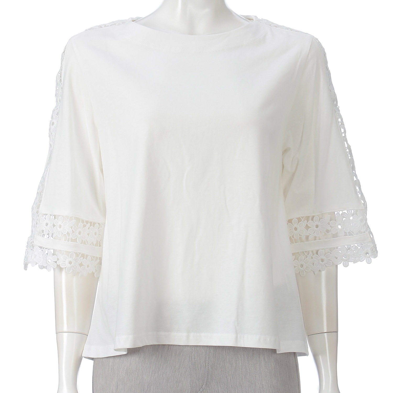 肩レースカットソー - 画像3