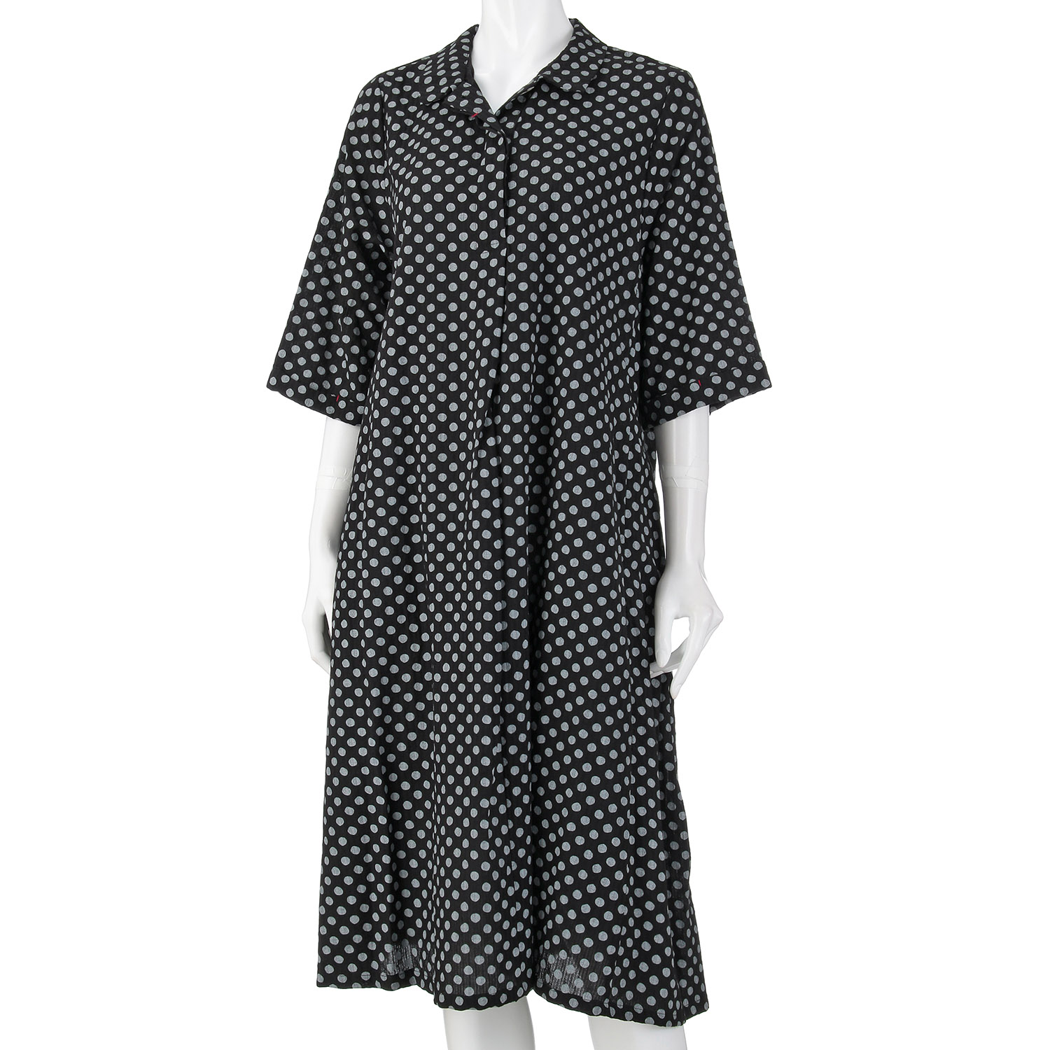 水玉プリントワンピース - 画像2