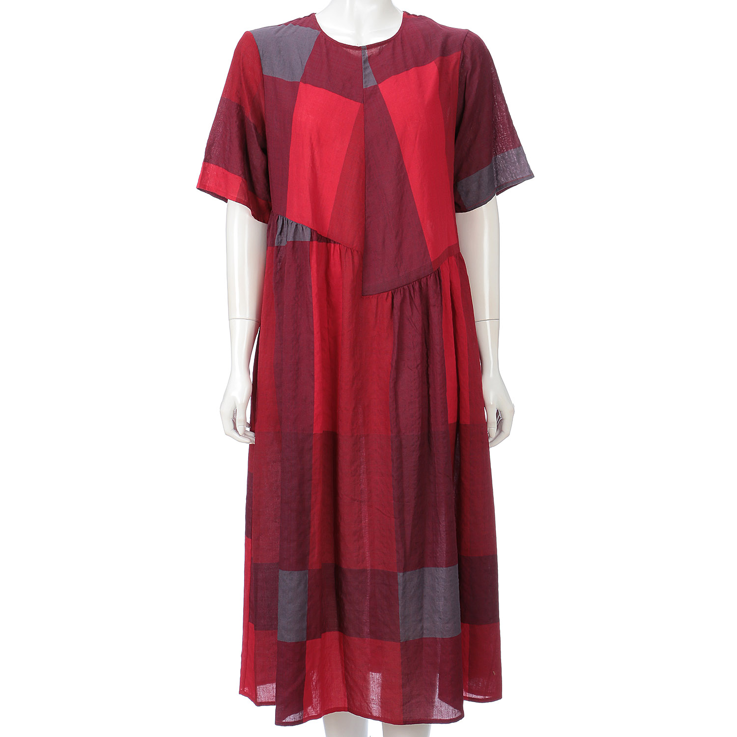 格子ワンピース - 画像1