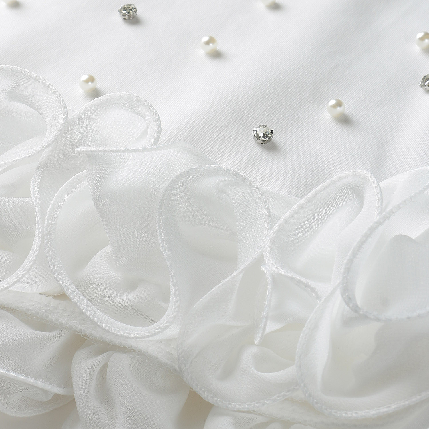 VERITE オーガンジーフリル半袖プルオーバー - 画像3