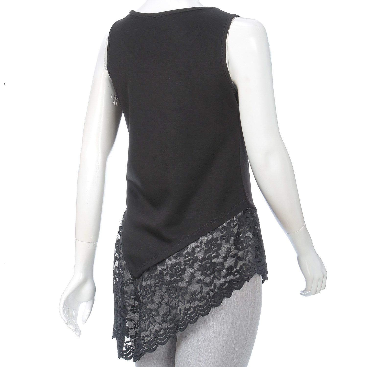 VERITE アシンメトリーレースタンクトップ - 画像4