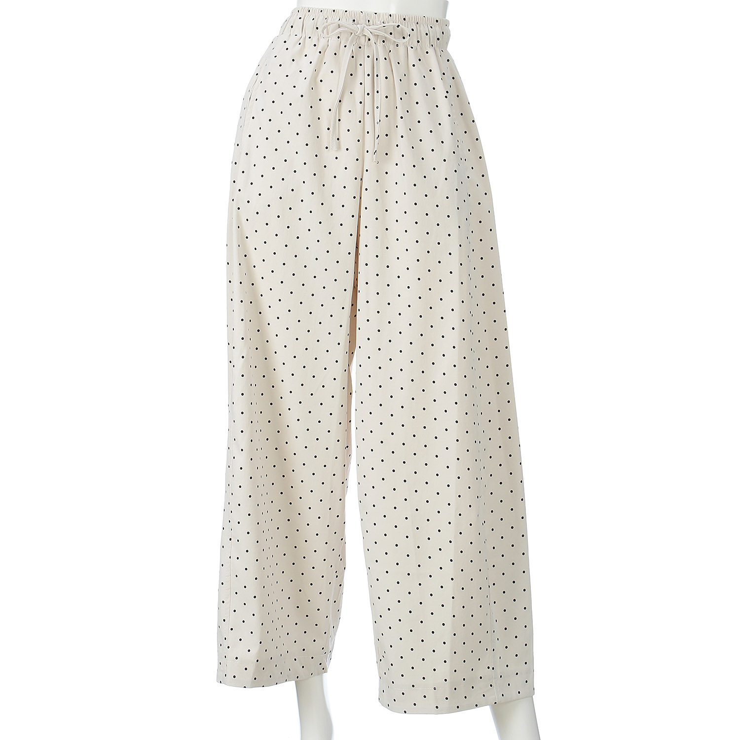 VERITE ドット柄ワイドパンツ - 画像1
