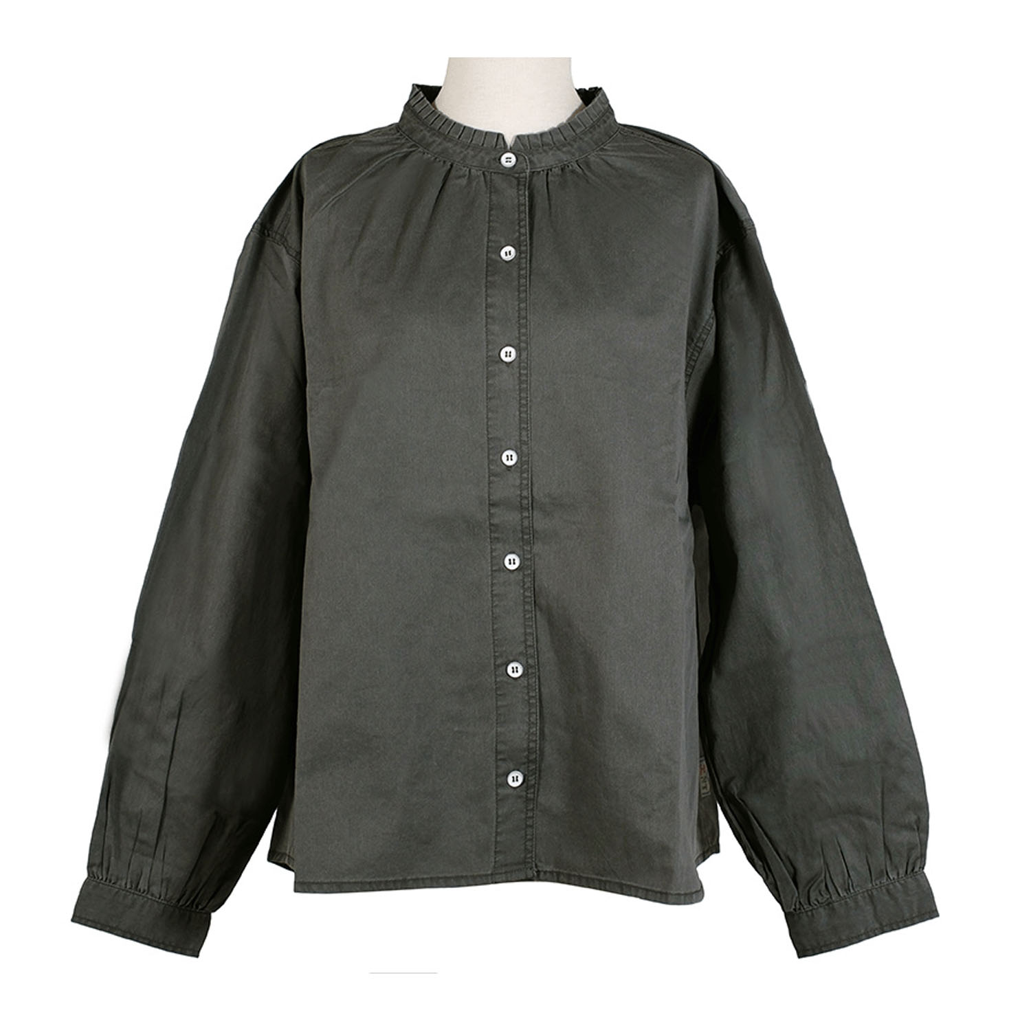 Northern Truck タック衿ギャーザーシャツ - 画像2