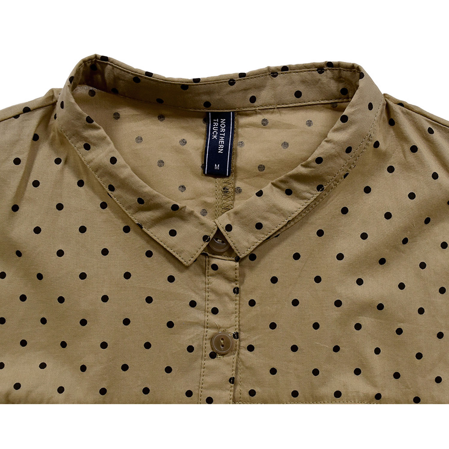 Northern Truck ドットプリントギャザーブラウス - 画像6