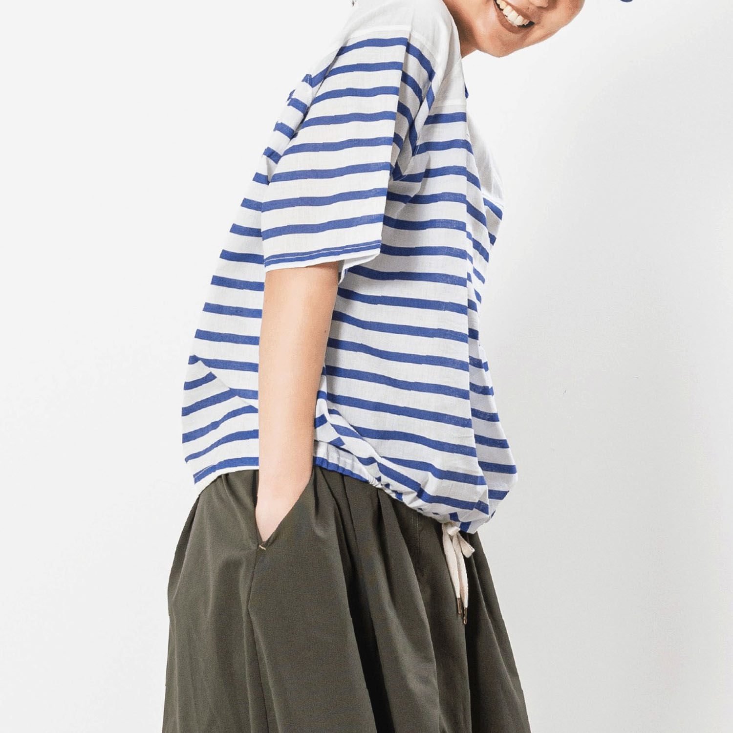 【4月中旬頃入荷予定】Northern Truck ボーダープリントラグランプルオーバー