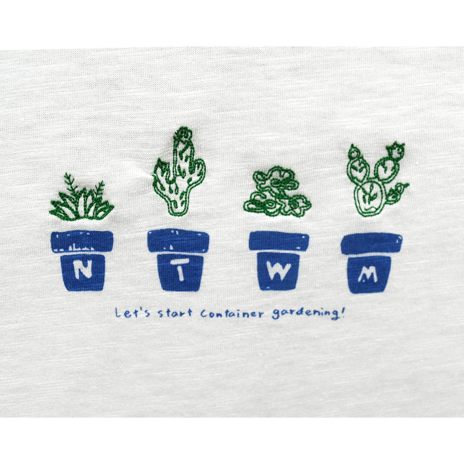 Northern Truck 鉢植えプリント×刺繍Tシャツ - 画像6