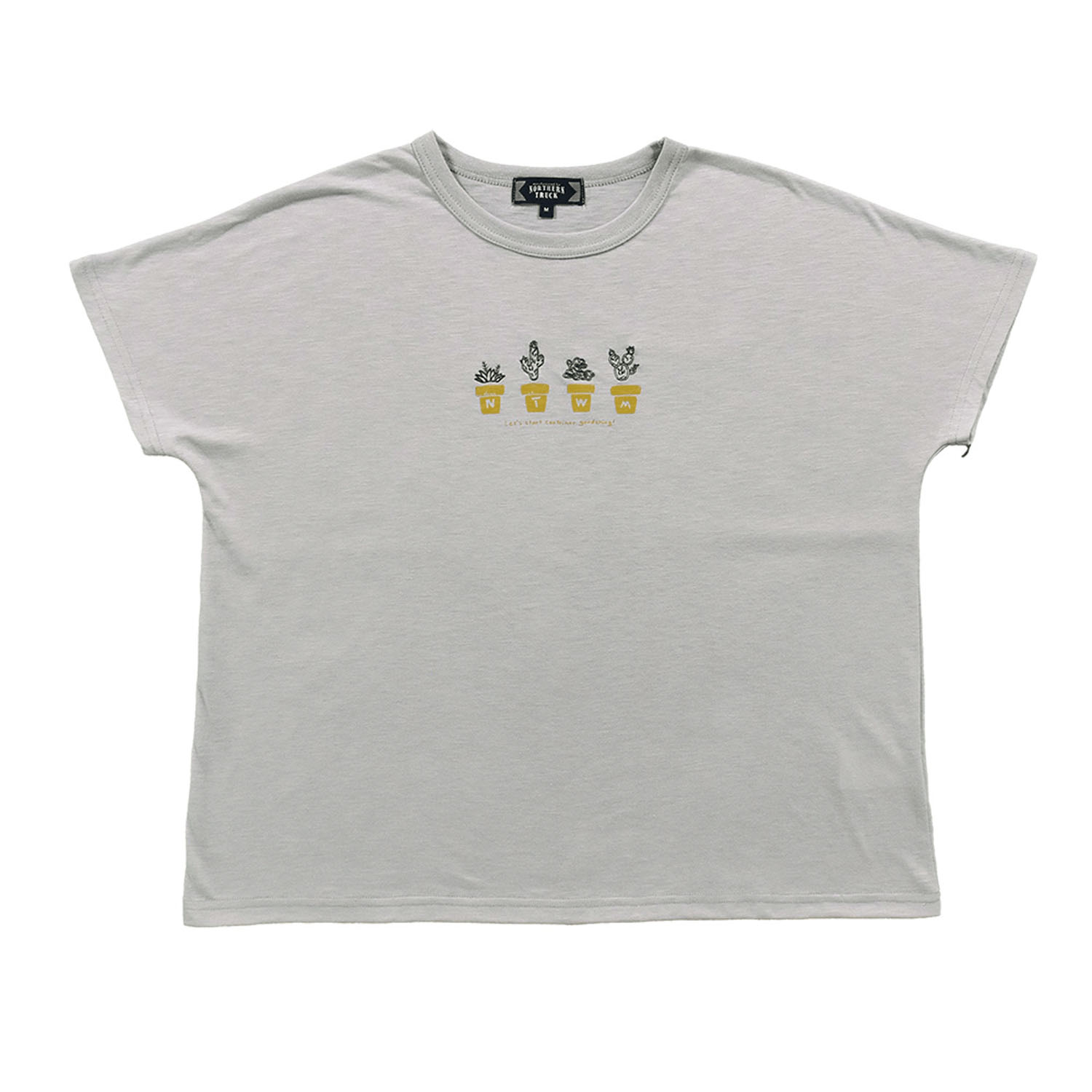 Northern Truck 鉢植えプリント×刺繍Tシャツ - 画像1