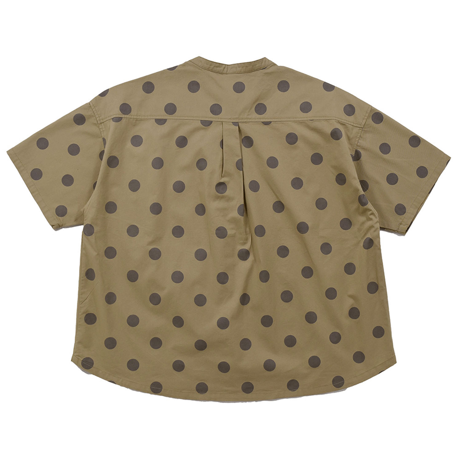 Northern Truck ドットプリントバンドカラーシャツ - 画像5
