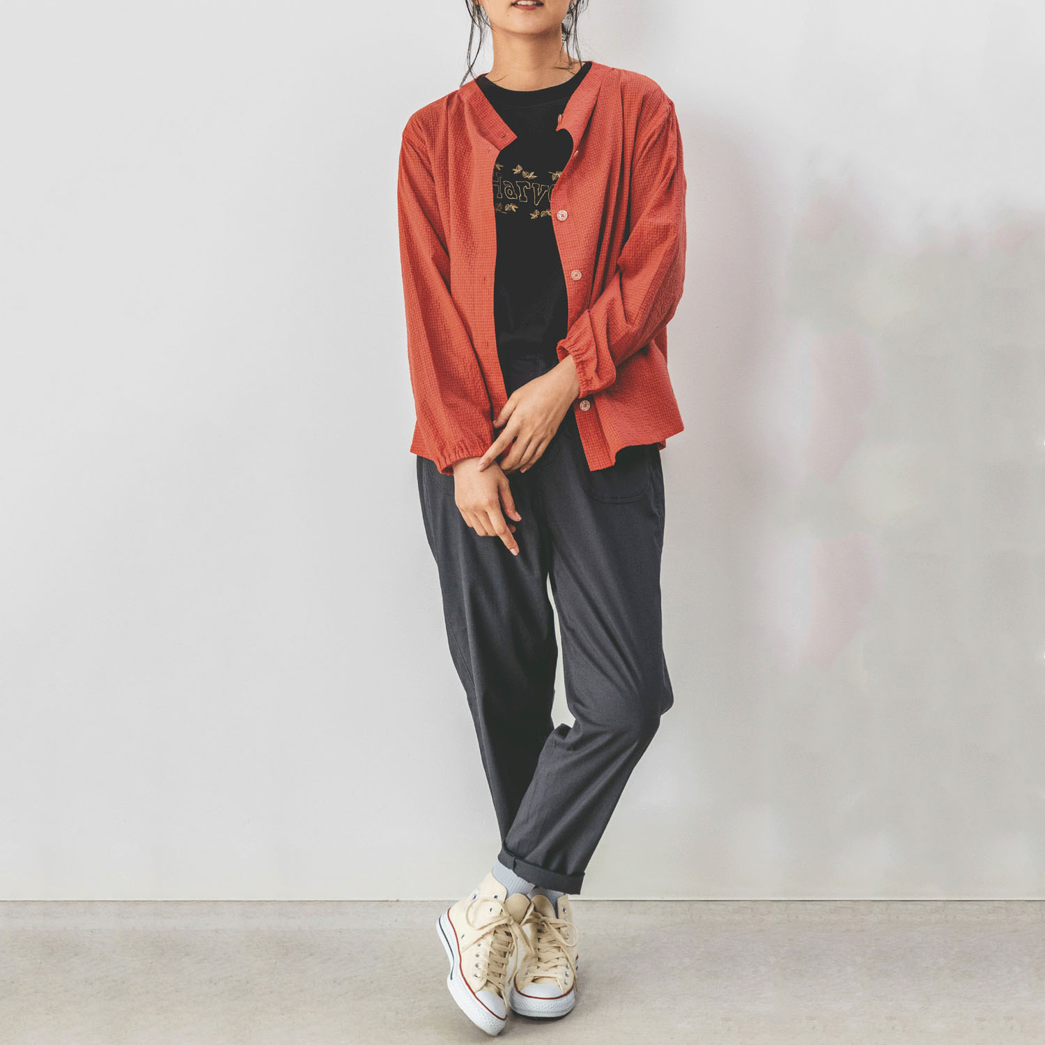 Northern Truck サイド切替スリムテーパードパンツ - 画像4