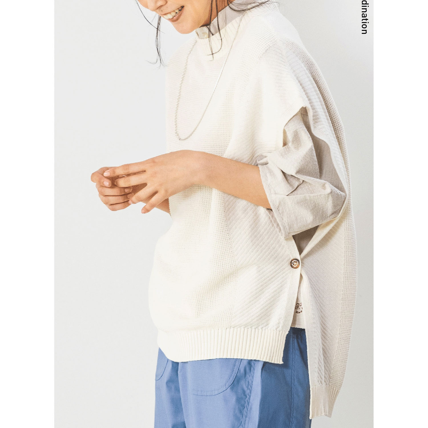 Northern Truck サイド釦留めニットベスト