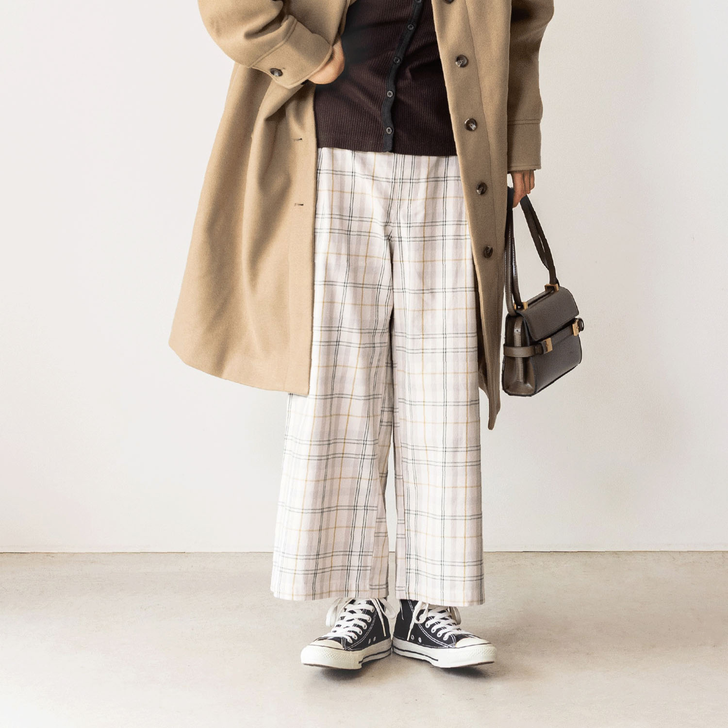 Northern Truck フロントタックリラクシーチェックパンツ - 画像3