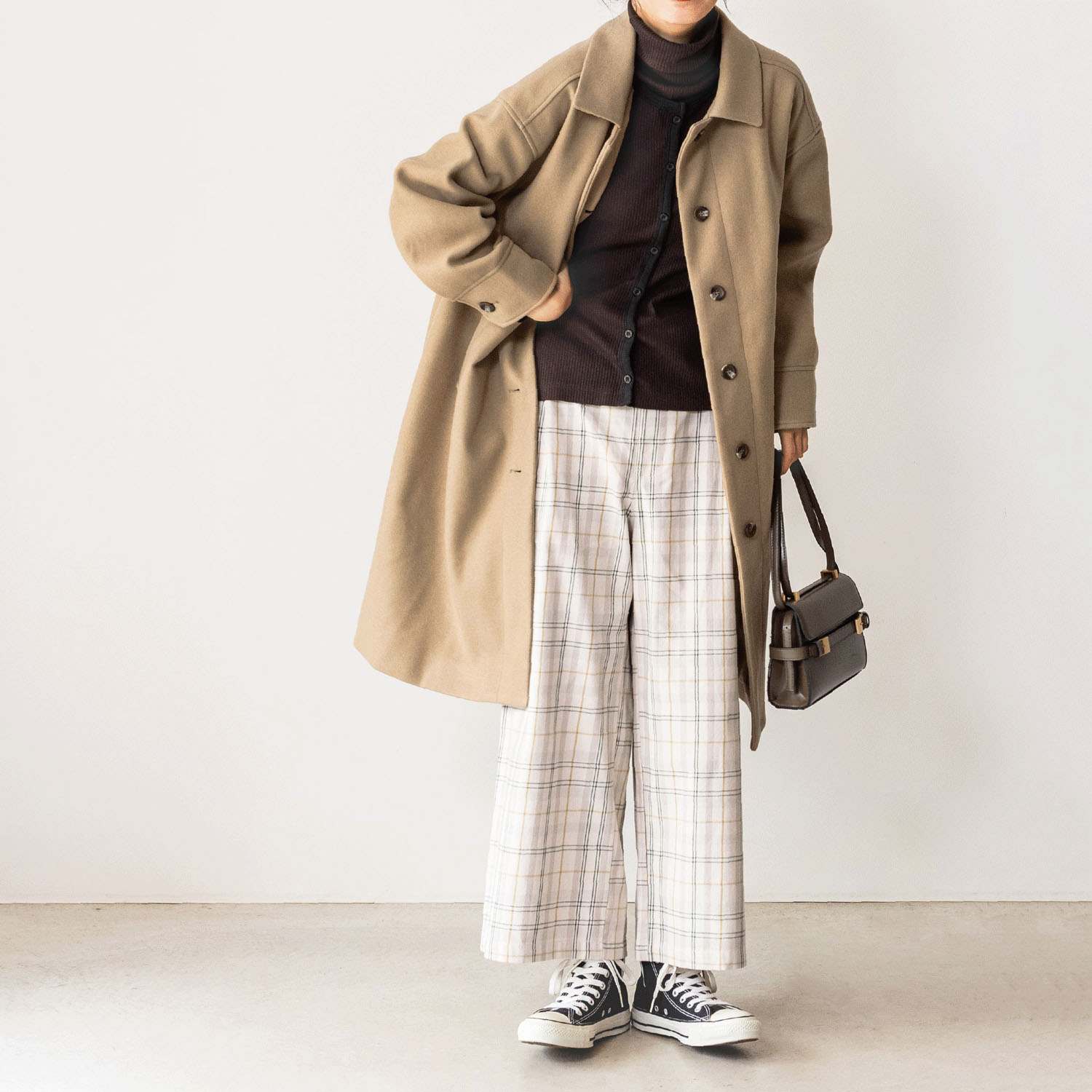 Northern Truck フロントタックリラクシーチェックパンツ - 画像4