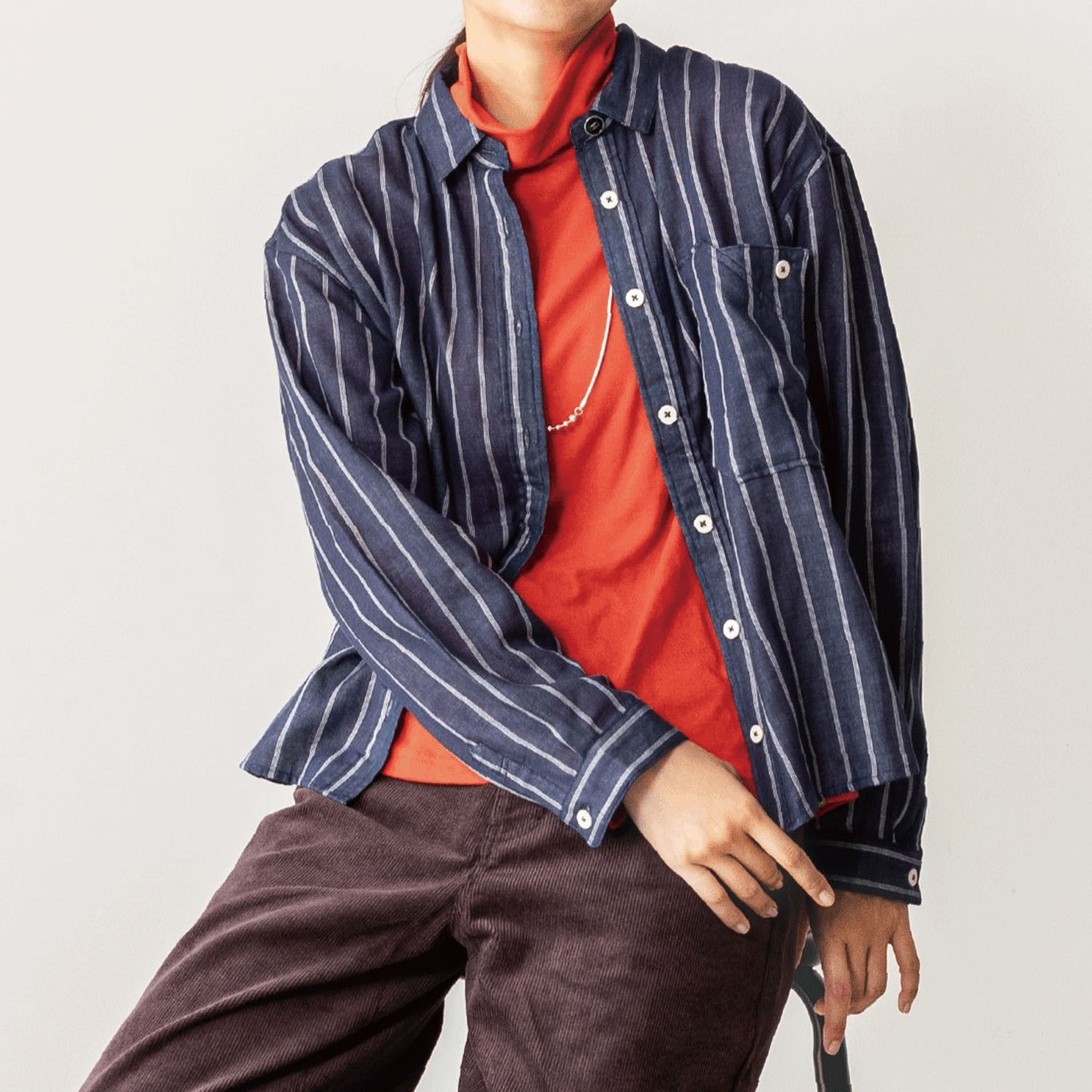 Northern Truck ワークポケットストライプシャツ