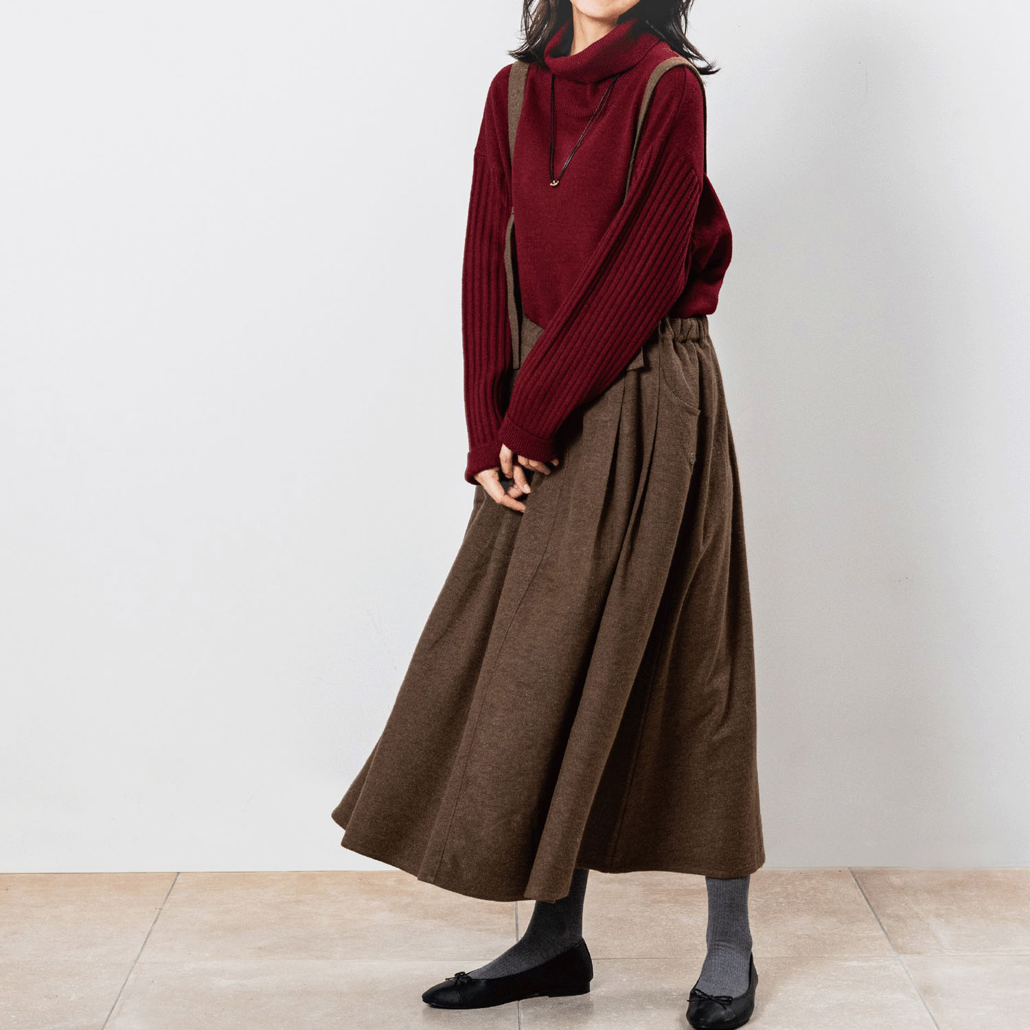 Northern Truck 編地違いスリーブタートルプルオーバー - 画像6