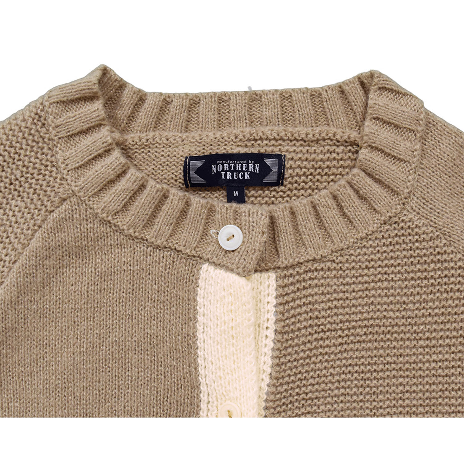 Northern Truck パッチワーク風配色ポイントカーディガン - 画像10
