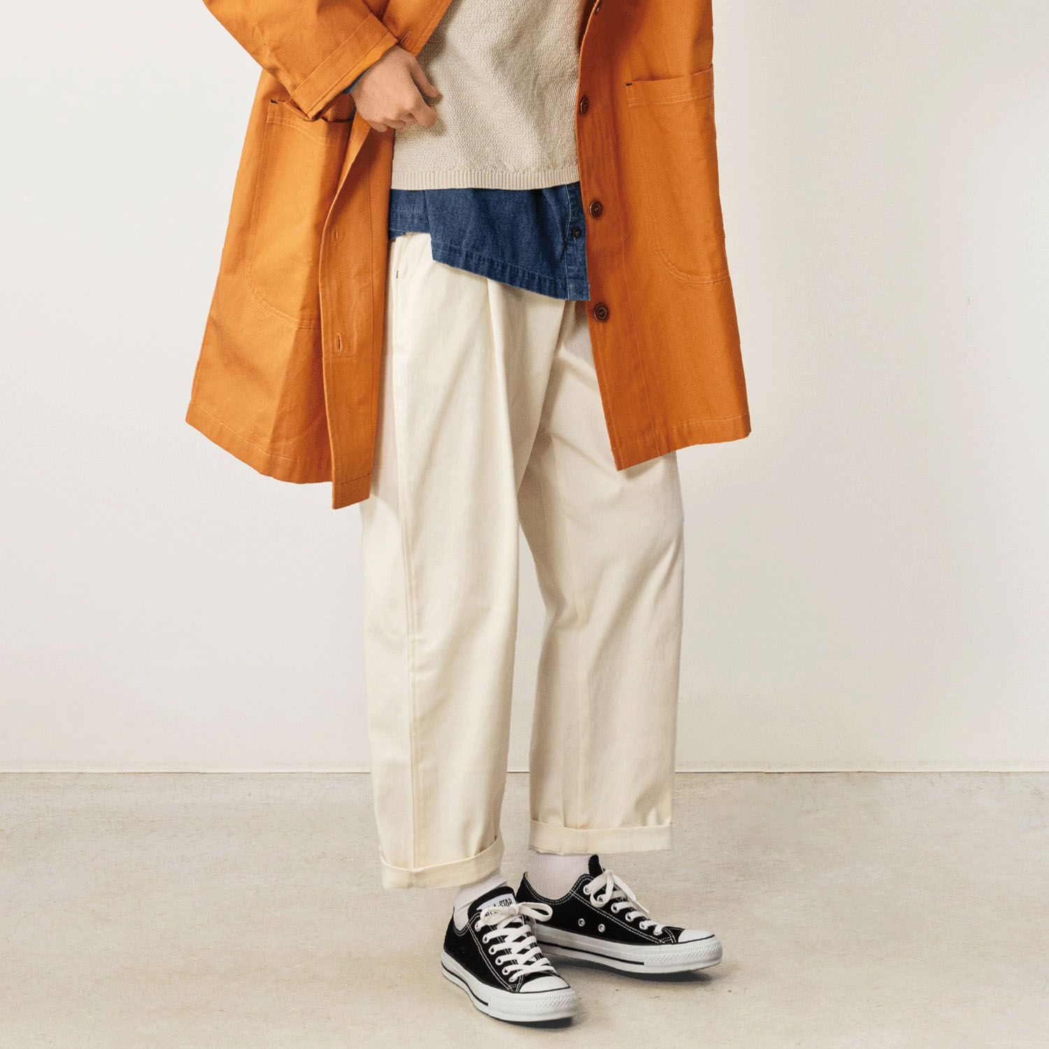 Northern Truck フロントタックテーパードパンツ - 画像2