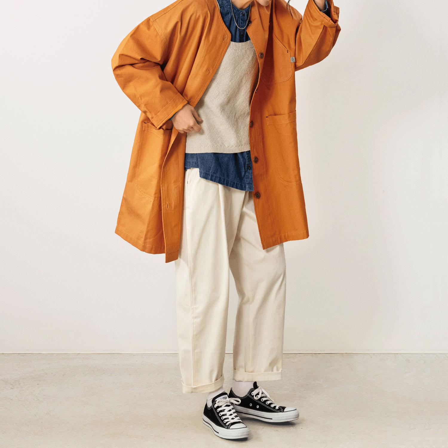 Northern Truck フロントタックテーパードパンツ - 画像3