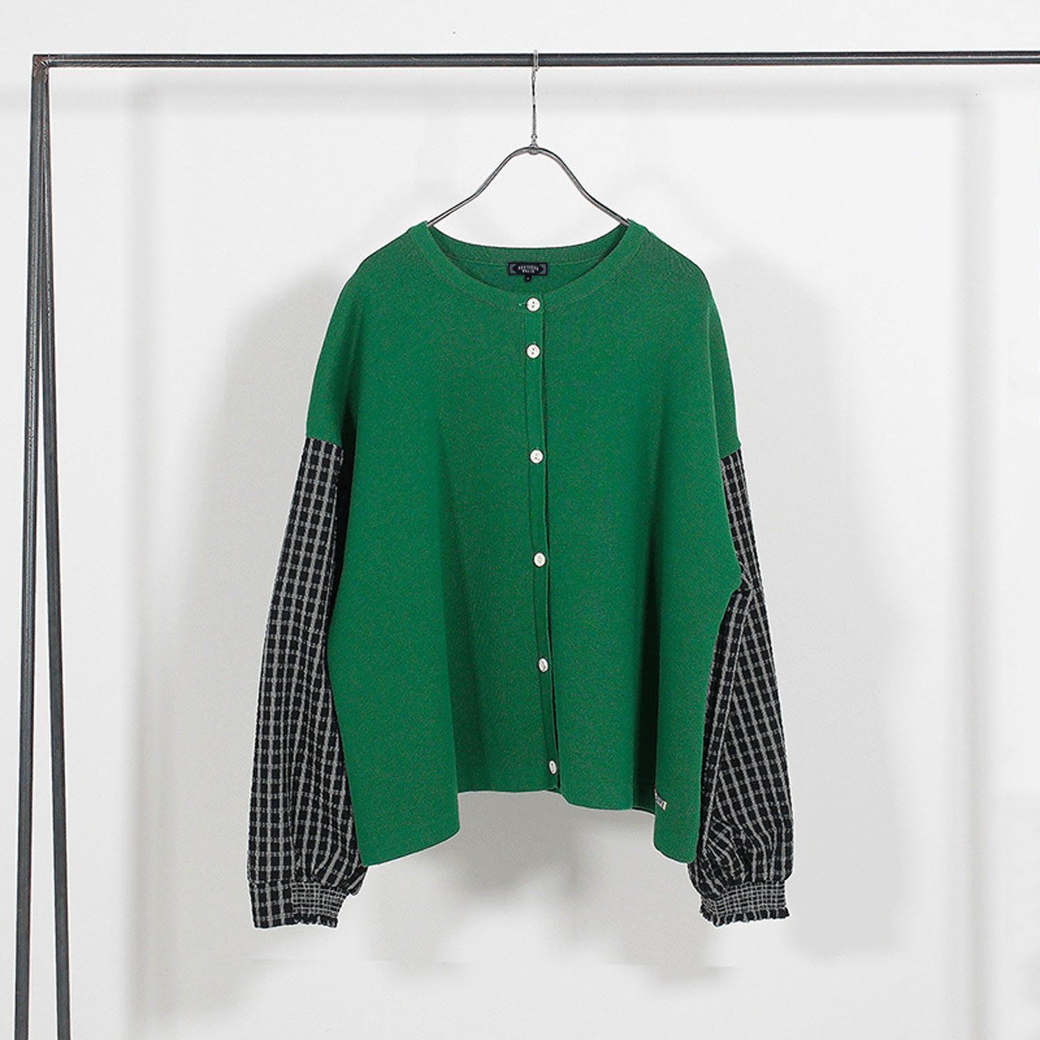 Northern Truck 異素材スリーブニットカーディガン - 画像4