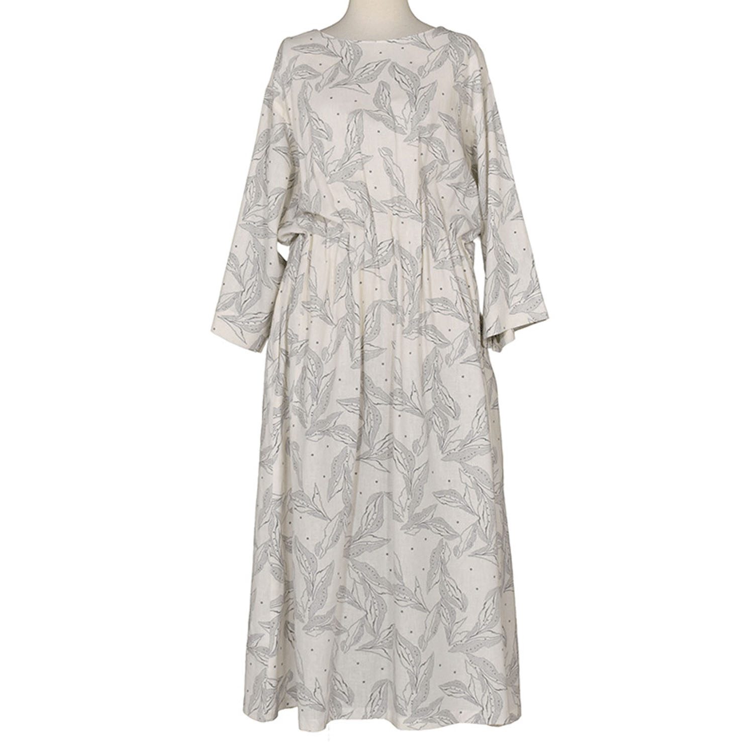 LILASIC リーフプリントタックゴム 2WAYワンピース - 画像5