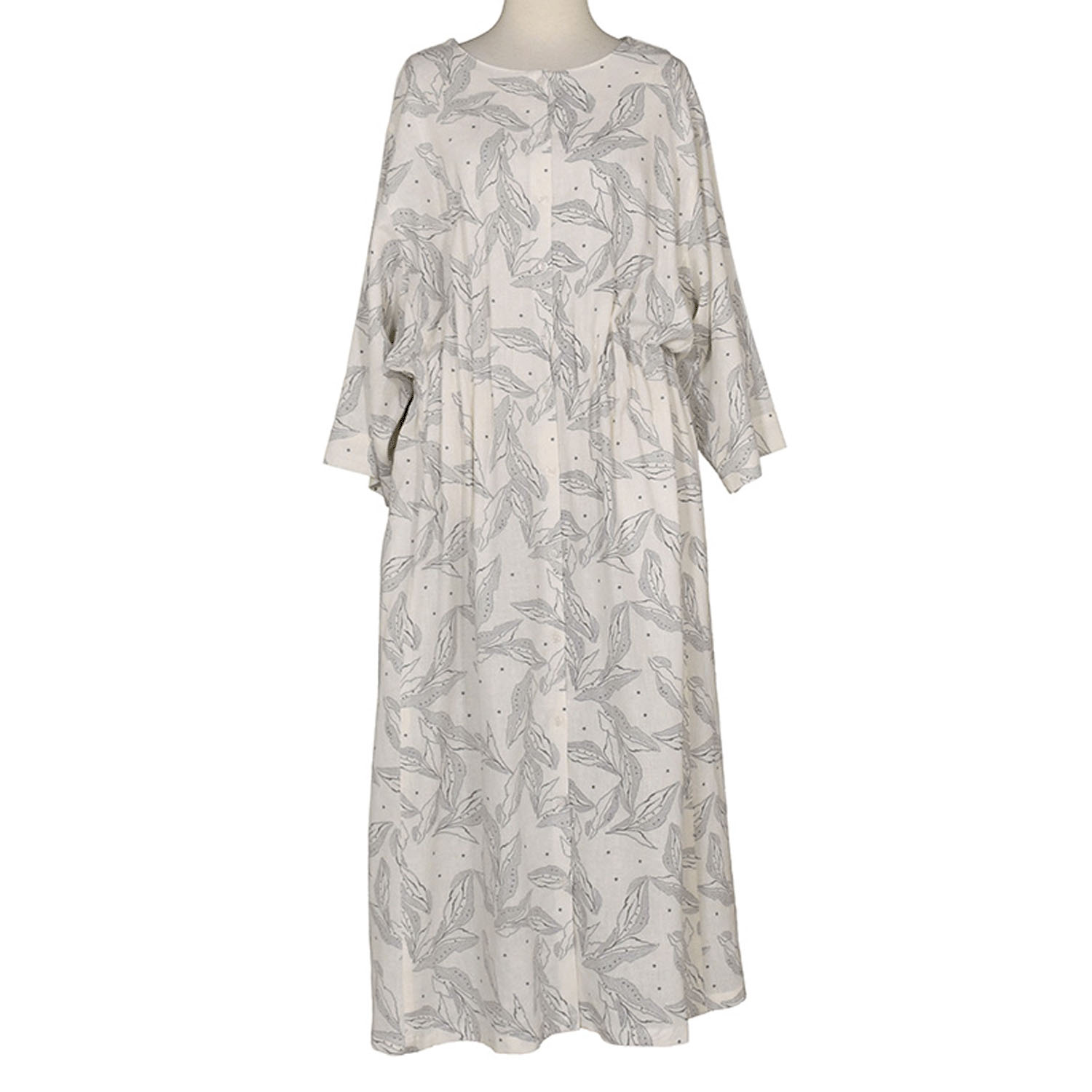 LILASIC リーフプリントタックゴム 2WAYワンピース - 画像6