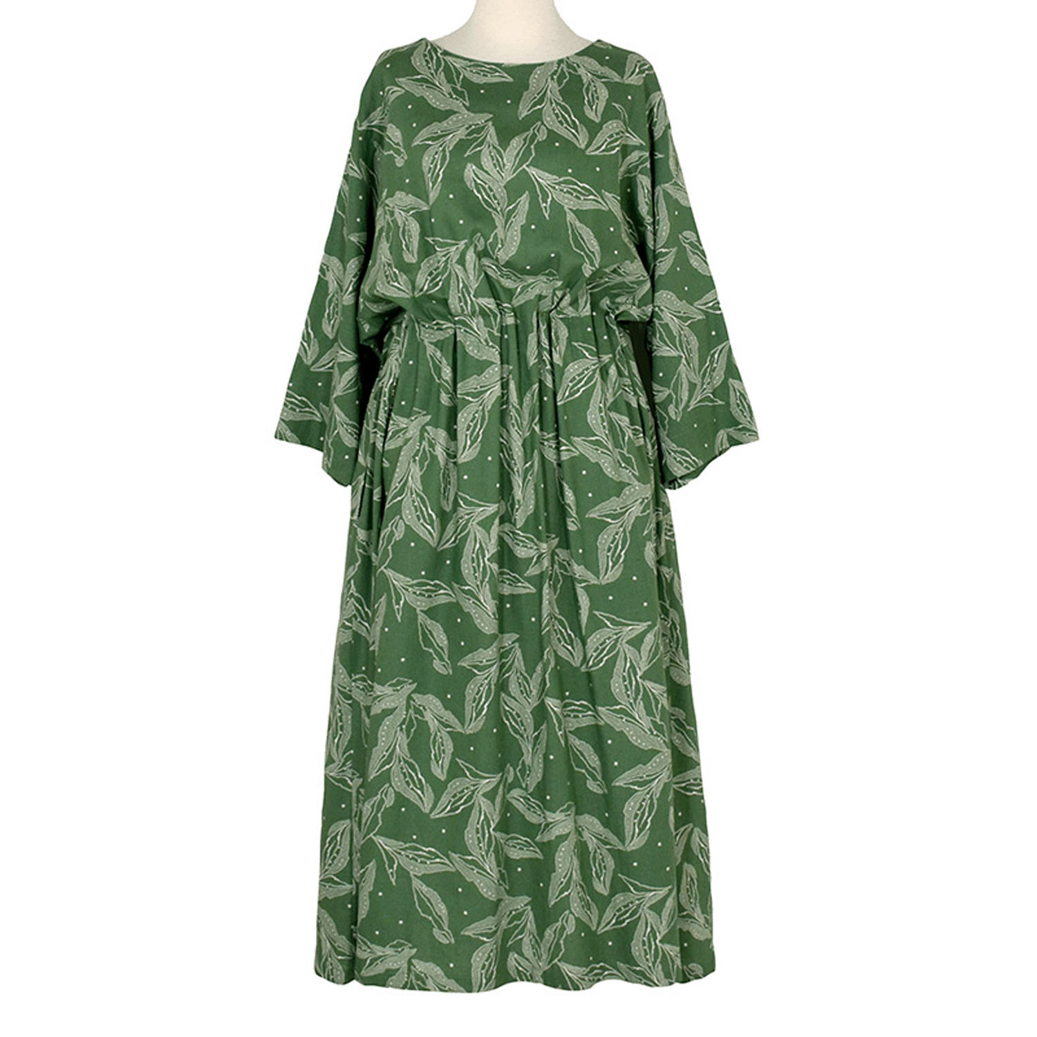 LILASIC リーフプリントタックゴム 2WAYワンピース - 画像10