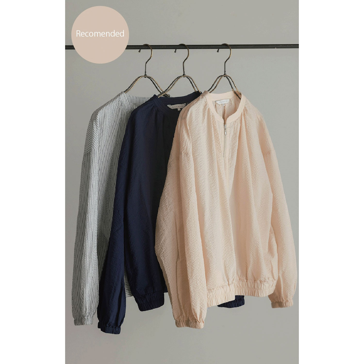 LILASIC リップルストライプブルゾン - 画像2