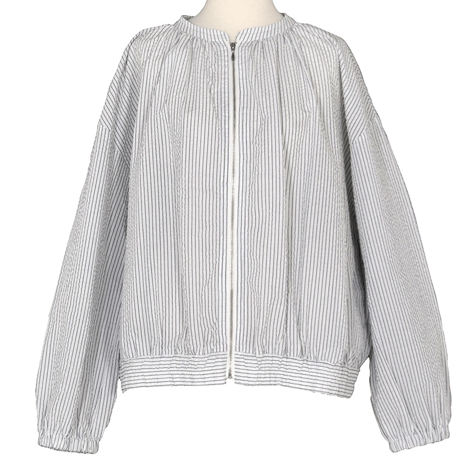 LILASIC リップルストライプブルゾン - 画像4