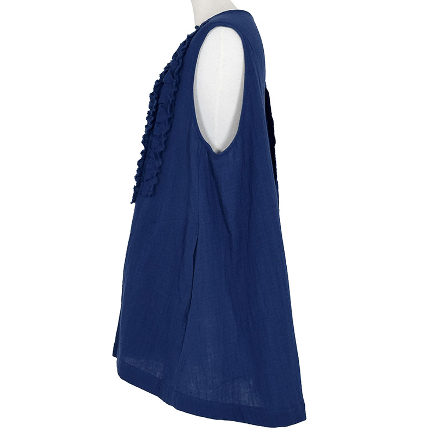 【4月中旬頃入荷予定】LILASIC ハイツイストコットンWガーゼフリルジレ - 画像11