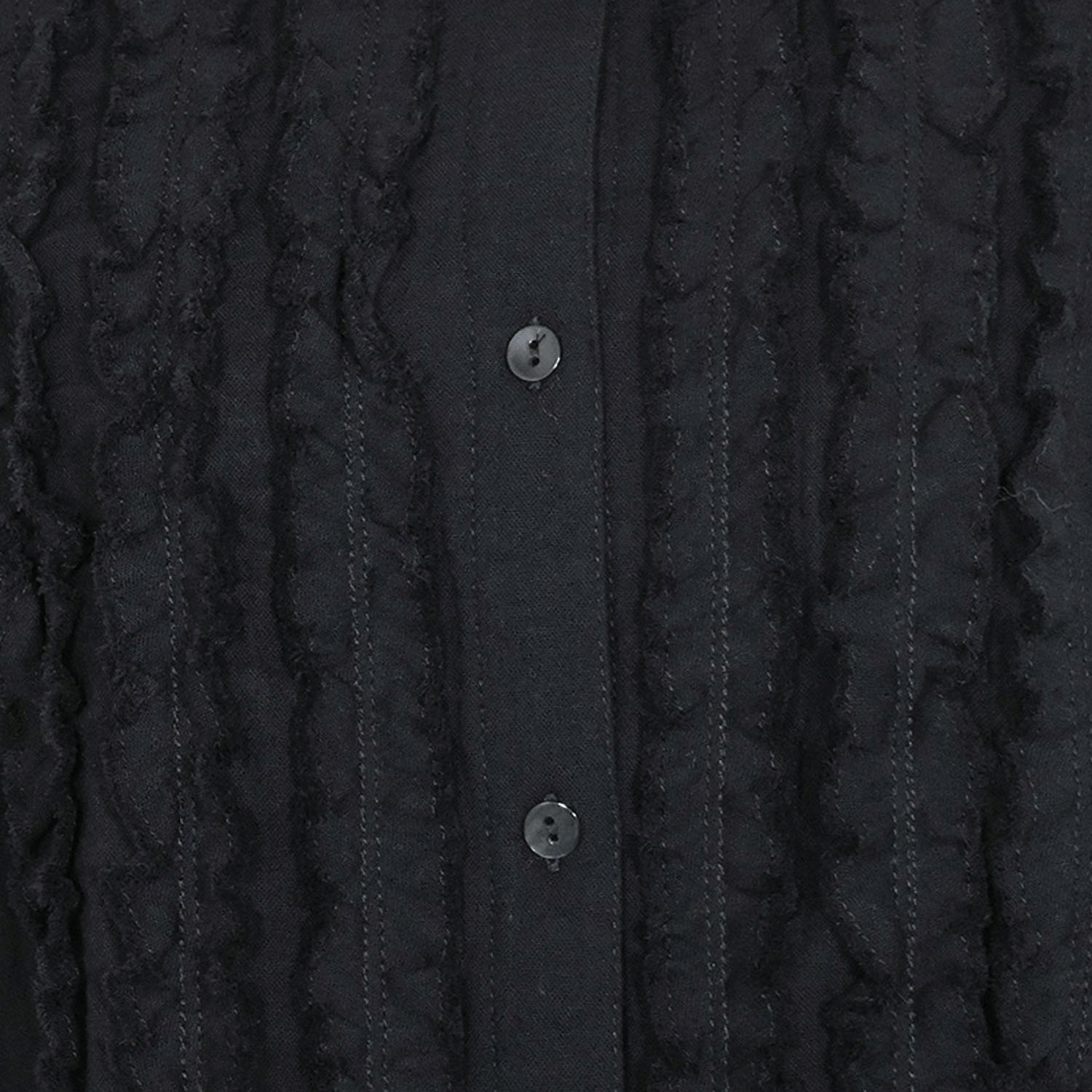 【4月中旬頃入荷予定】LILASIC ハイツイストコットンWガーゼフリルジレ - 画像7