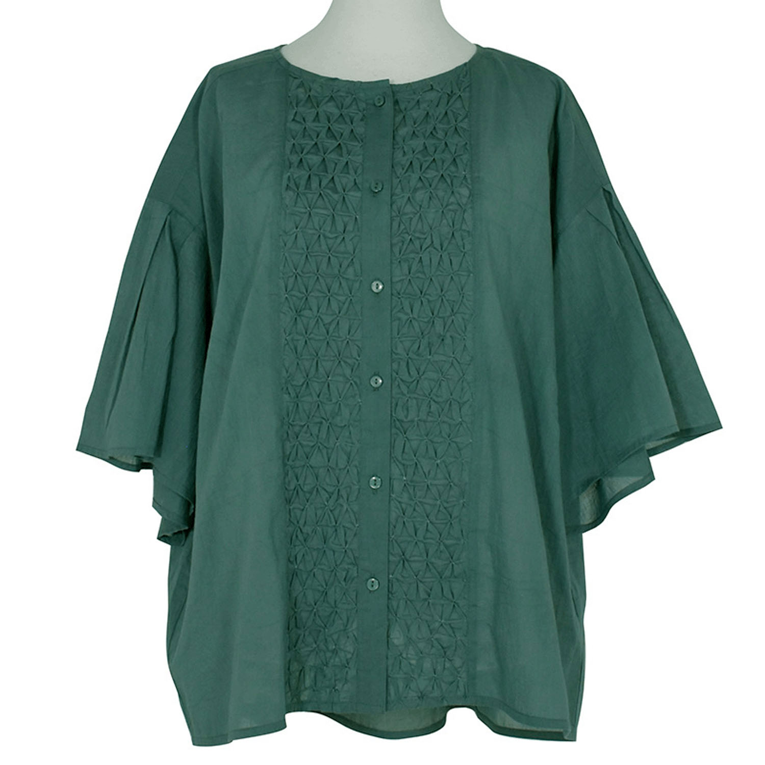 LILASICハンドスモッキングブラウス - 画像6