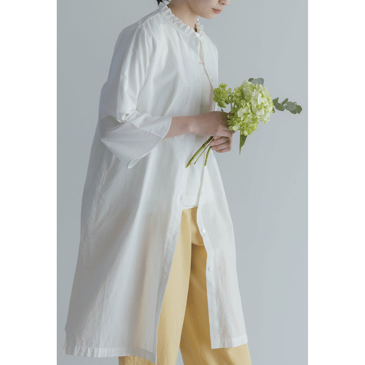 【4月中旬頃入荷予定】LILASIC コットンリネンワンピース