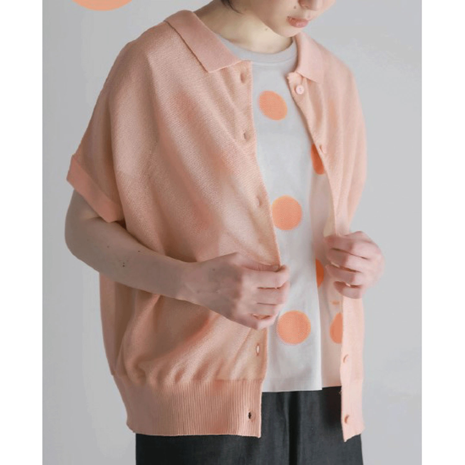 LILASIC ハイツイスト2WAYニットプルオーバー - 画像1