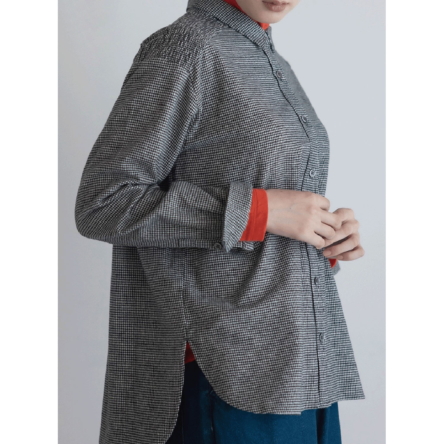 LILASIC 接結ジャカードハイネックプルオーバー - 画像11