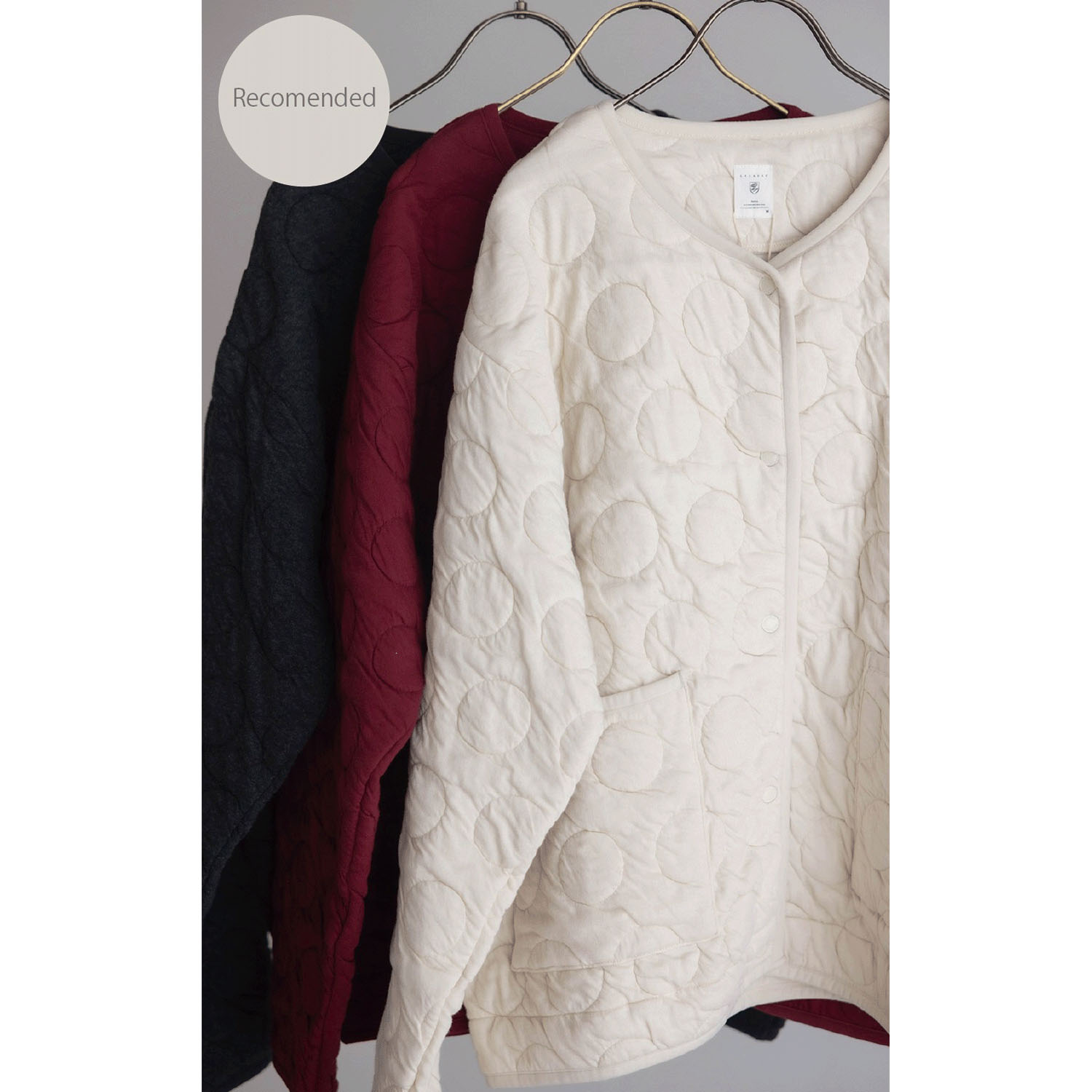 LILASIC フクレドットカーディガン - 画像2