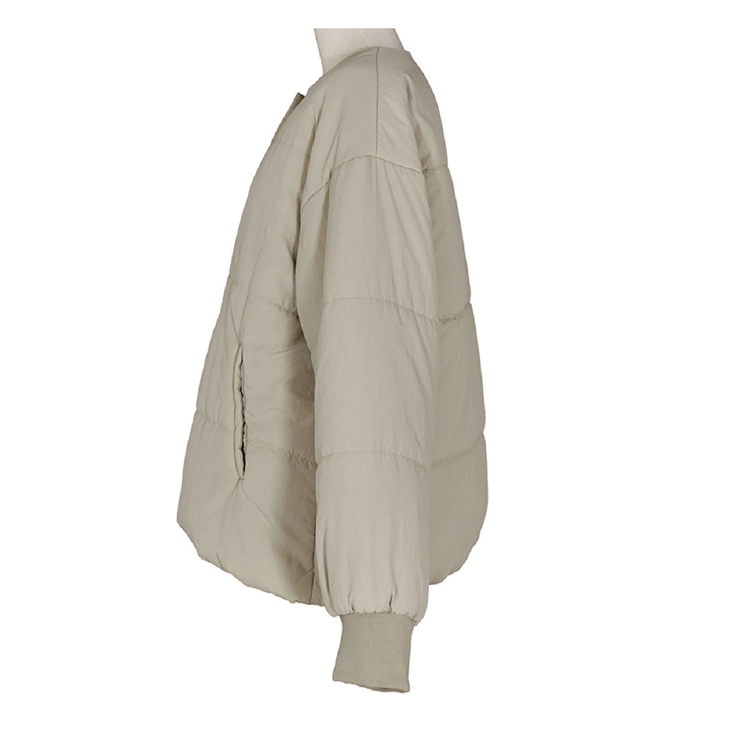 LILASIC ノーカラー中綿コート - 画像6