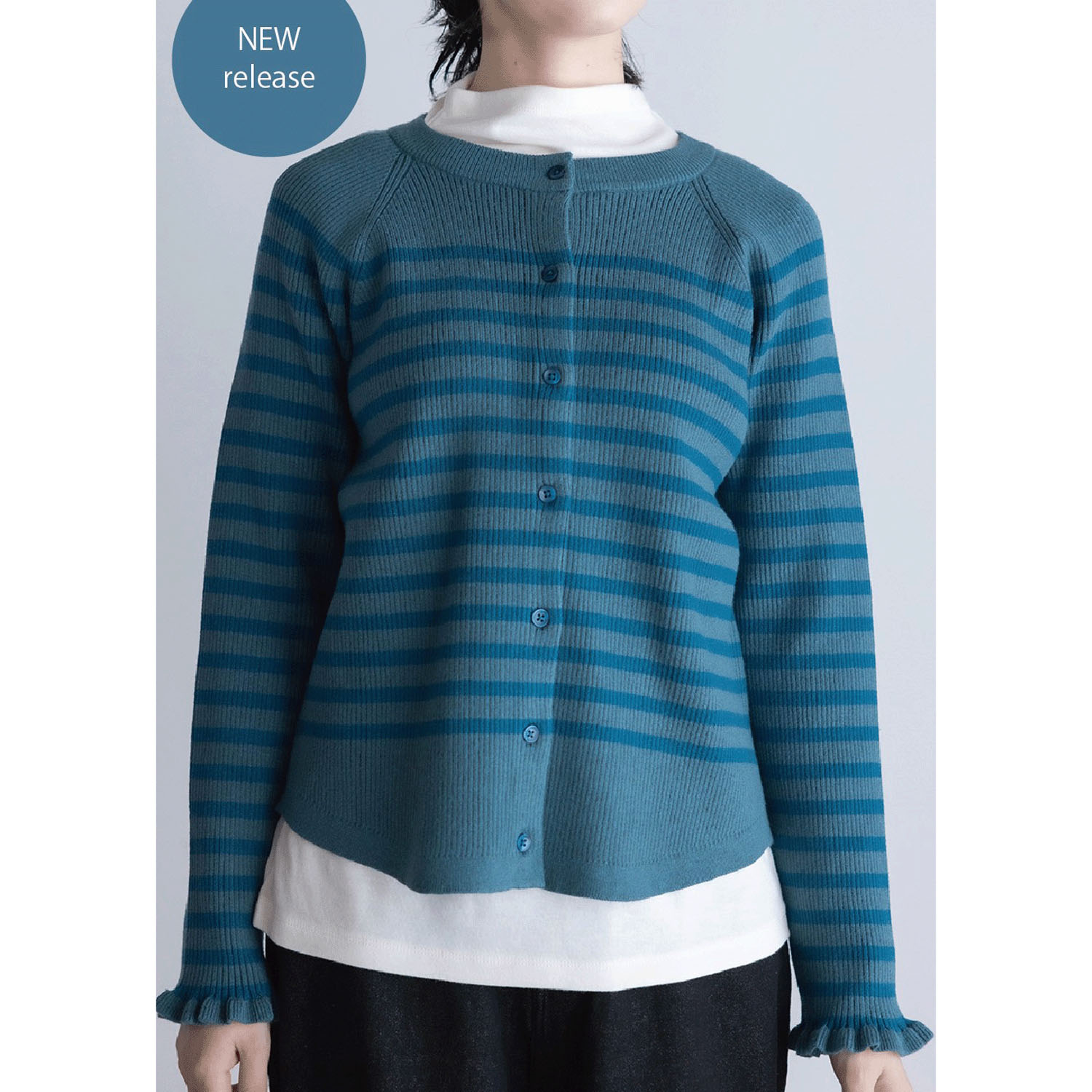 LILASIC リブニットカーディガン - 画像1