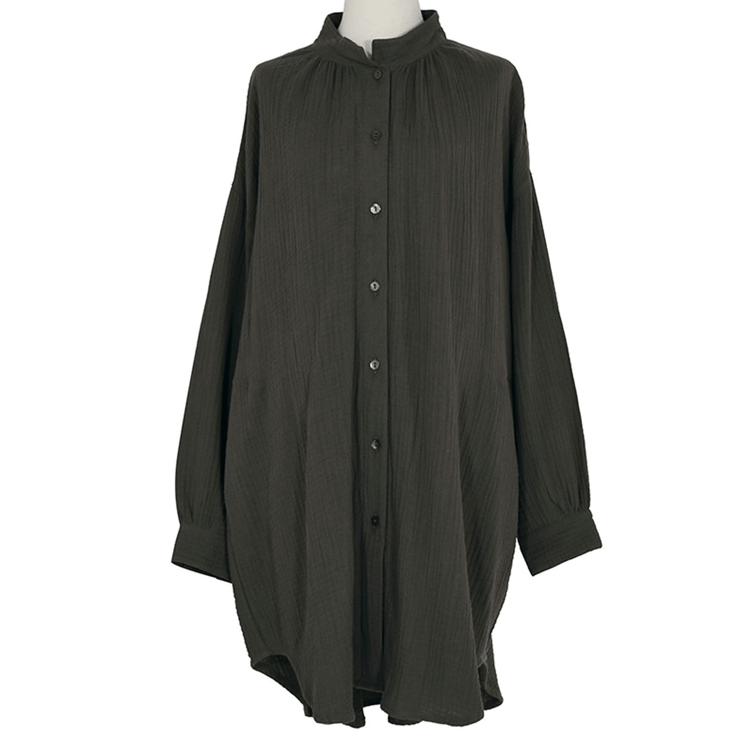 LILASIC ダブルガーゼロングシャツ - 画像3