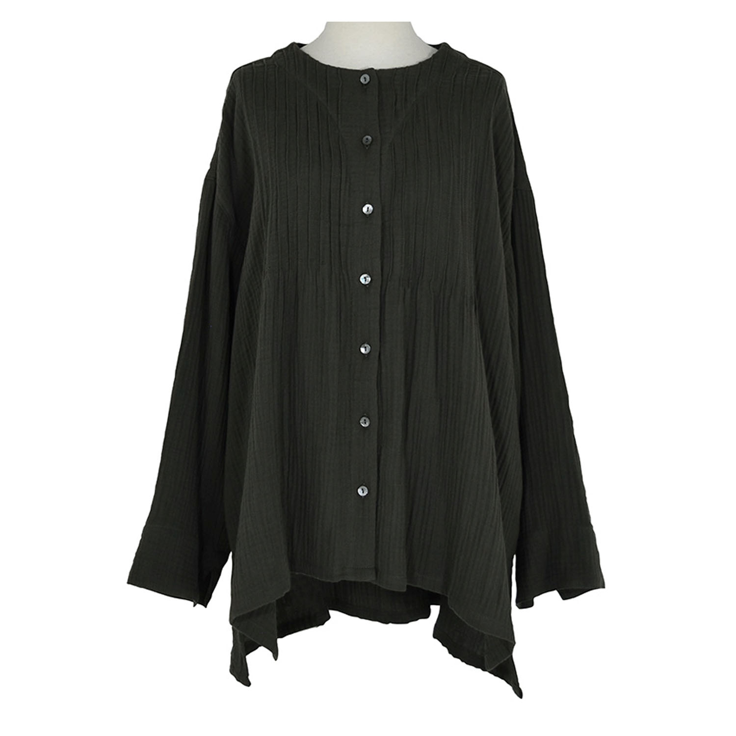 LILASIC ダブルガーゼタックブラウス - 画像3