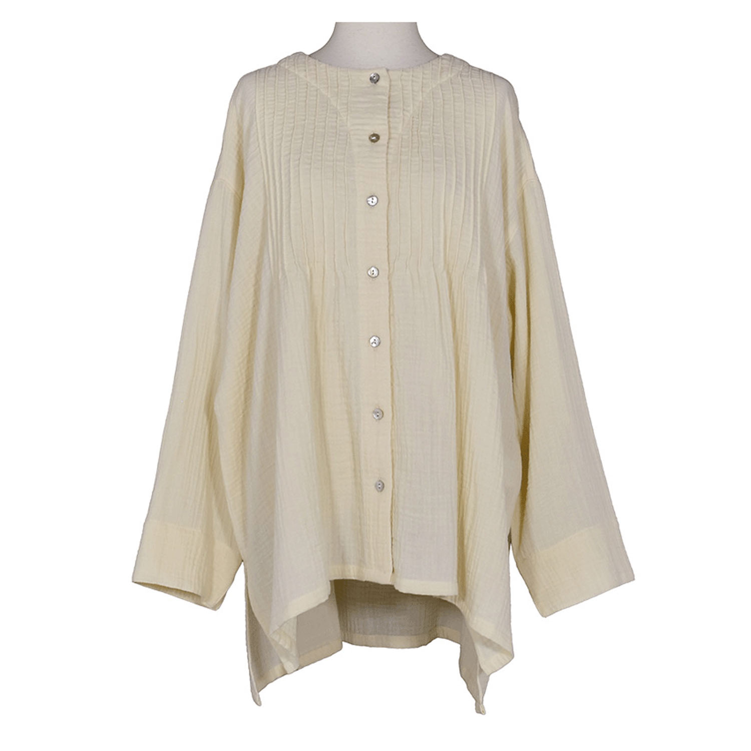 LILASIC ダブルガーゼタックブラウス - 画像5