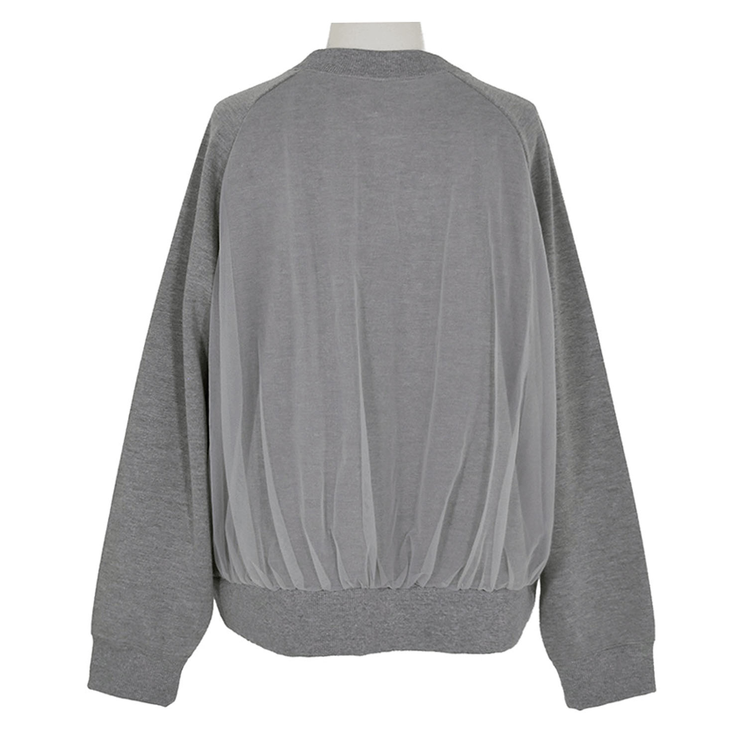 LILASIC チュールレイヤード裏起毛カーディガン - 画像4