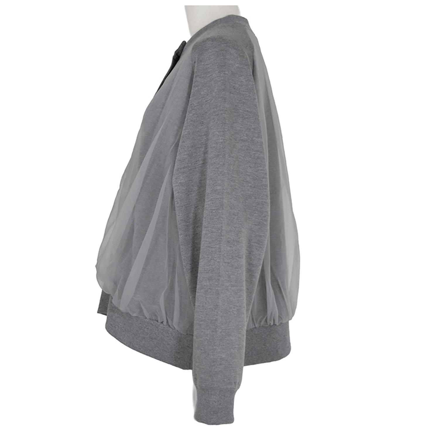 LILASIC チュールレイヤード裏起毛カーディガン - 画像5