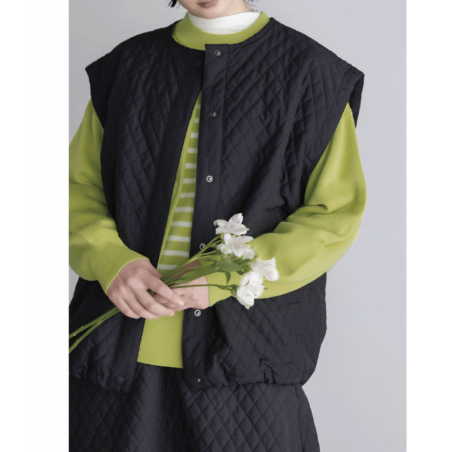 LILASIC ミラノリブニットカーディガン - 画像5