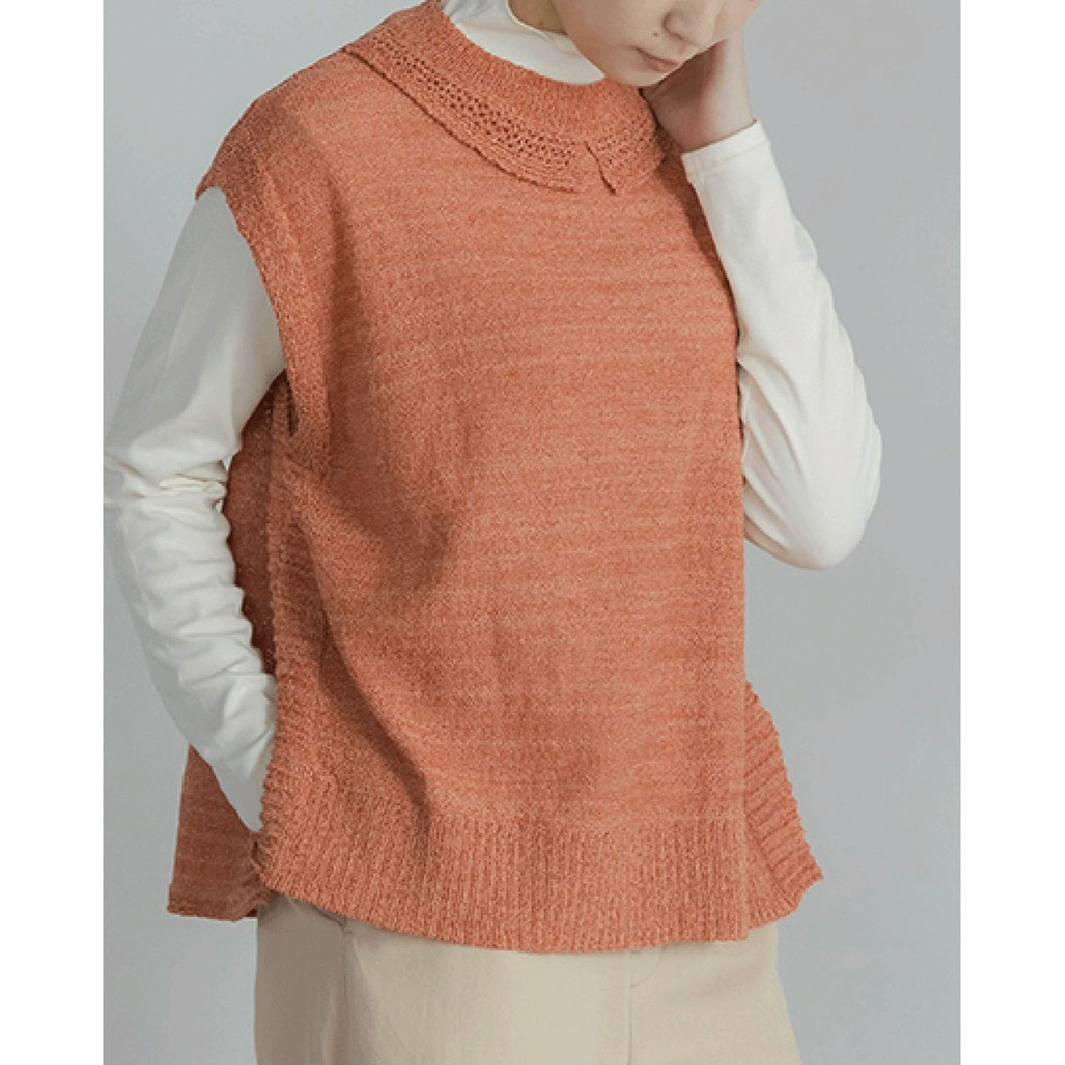 LILASIC ミックスヤーンベスト - 画像6